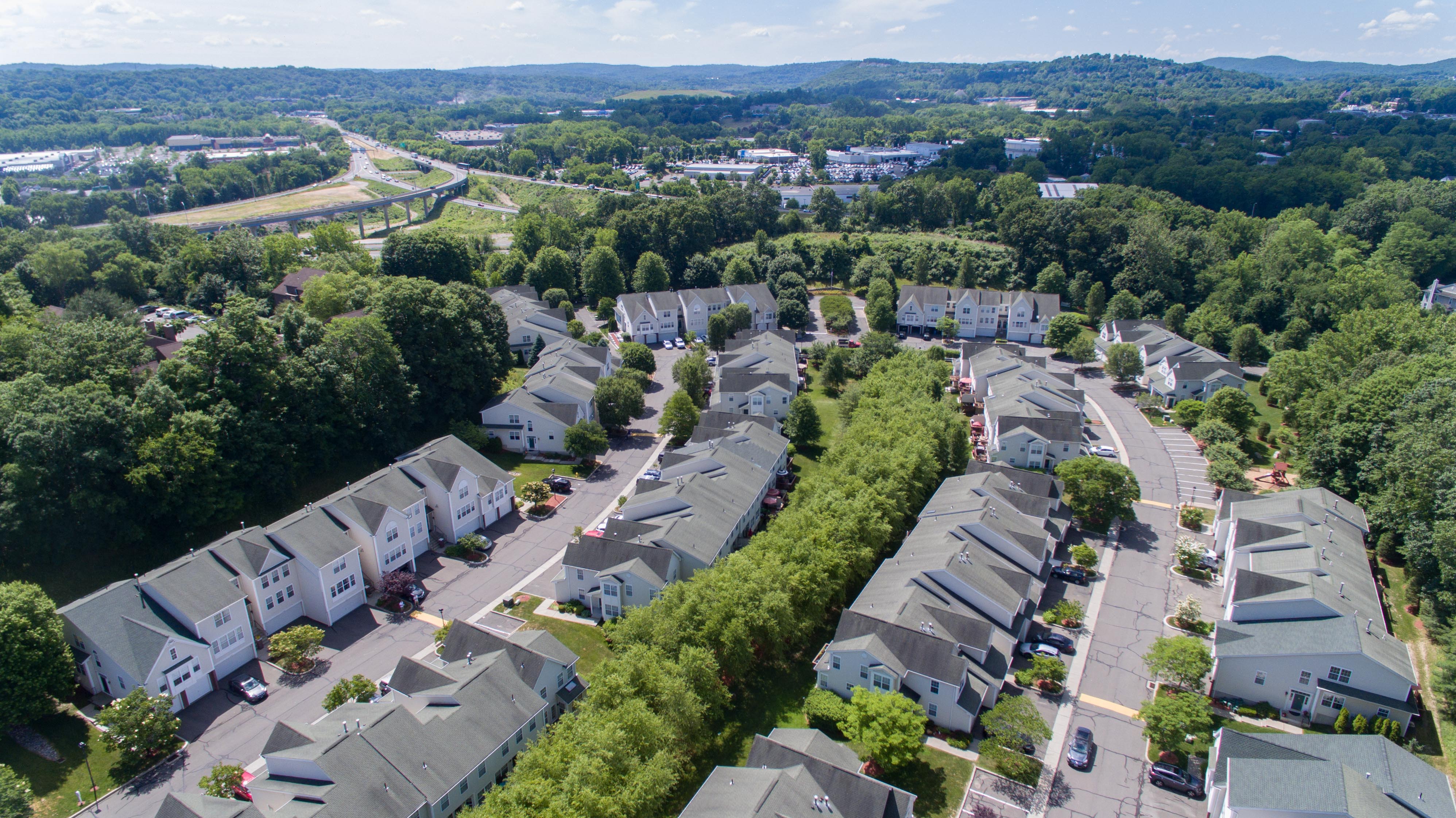 Overhead view of Lexington Mews Danbury CT